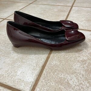 Rupert Sanderson Dark Burgundy Flats